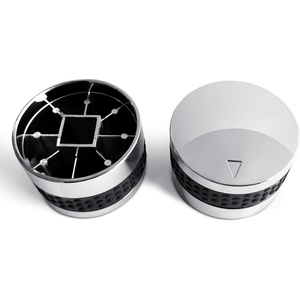 image:imageUnicook 2 Pack Grill Control Knobs Replacement Chrome Plated Plastic with Nonslip Grip Fit BBQ Gas Grills with D Shaped Valve Stem NOT Fit Recessed Flush Valve Stem Include 2 Knobs and 6 Adaptors